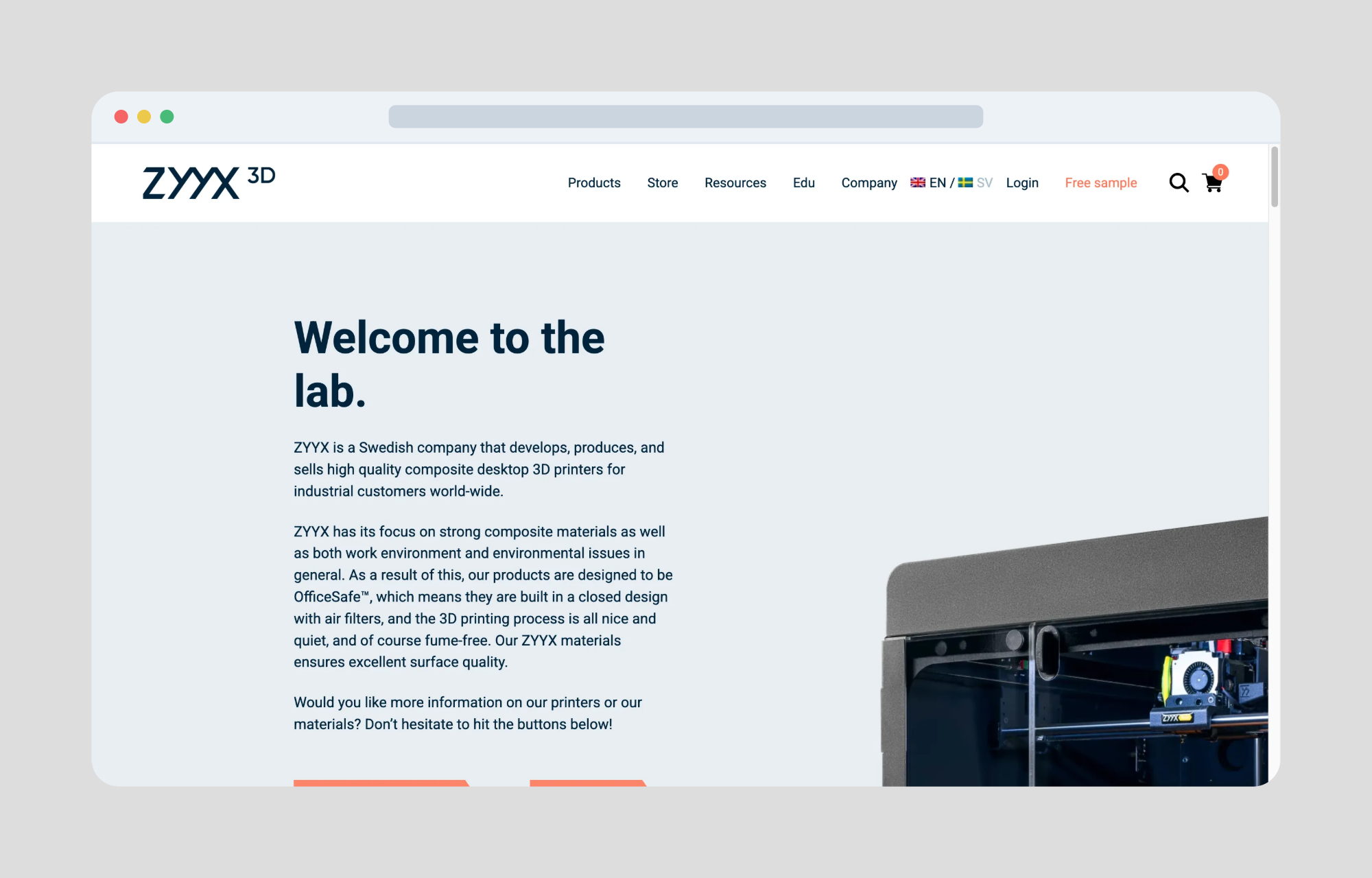 Zyyx Labs website screenshot